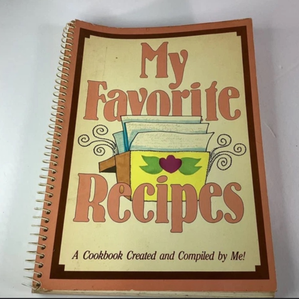 Vintage My Favorite Recipes Spiral Cookbook
